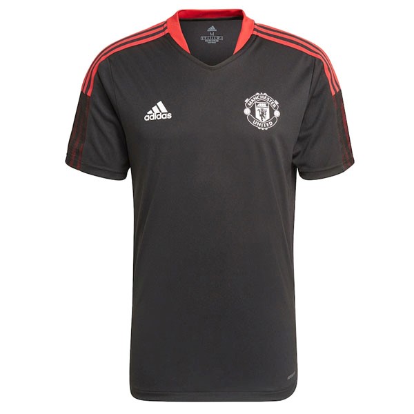 Trainingsshirt Manchester United Heim 2021-22 Schwarz